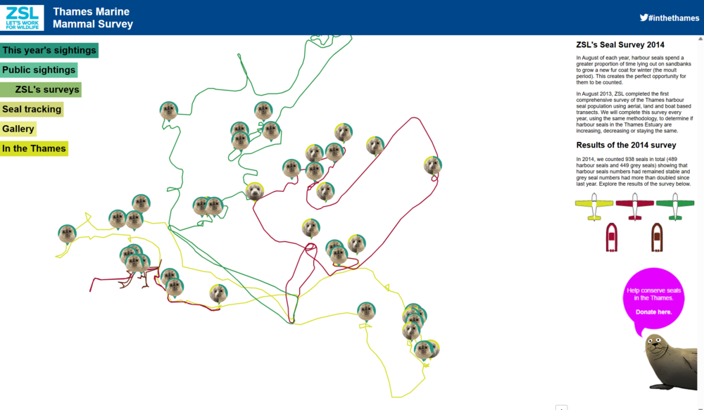 ZSL seals tracking map