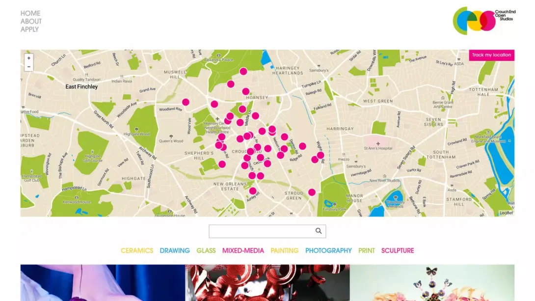 Crouch End Open Studios map